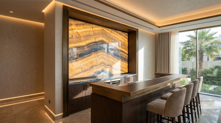 Luxury Lighting Design in Dubai Villas: Circadian Scenes, Backlit Onyx, and Concealed Control